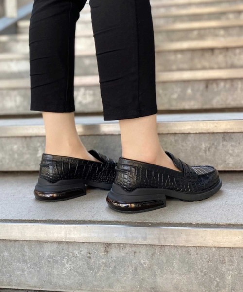 ASH（アッシュ）の「WEB限定【REX】BLクロコ レザーローファー（ローファー・レディース・ブラック・38/39/35/36/37）」の7枚目の写真