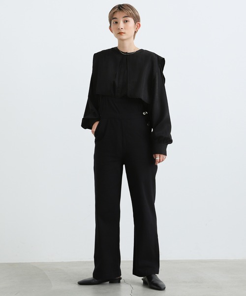 2021 AW スタンドネックケープカラーブラウス（シャツ/ブラウス