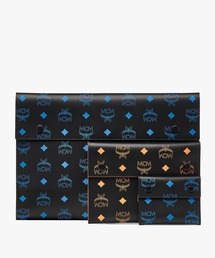 MCM | MCM/エムシーエム/ ポーチトリオ - カラースプラッシュロゴレザー(クラッチバッグ)