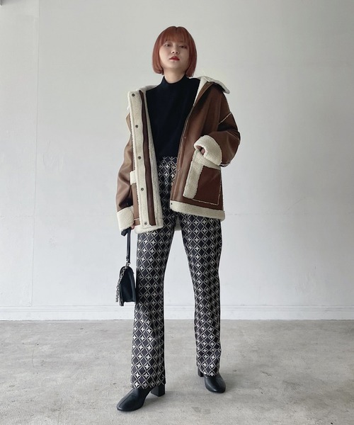 PAGEBOY（ページボーイ）の「フェイクレザーB-3ブルゾン