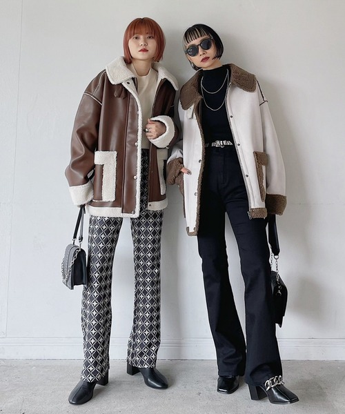 PAGEBOY - PAGEBOY エコレザーB-3 ブルゾン PAGEBOY（ページボーイ）の「エコレザーB-3ブルゾン（）」 - WEAR