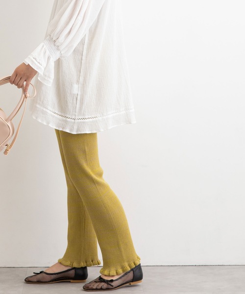 POU DOU DOU（プードゥドゥ）の「空羽コットンギャザースモック（シャツ/ブラウス・レディース・ブラック/オフホワイト・3）」の11枚目の写真