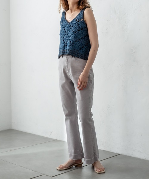 mystic（ミスティック）の「ビューティフレアデニムパンツ（デニムパンツ・レディース・ブラック/ブルー/グレー・1/2）」の21枚目の写真