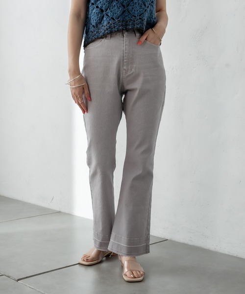 mystic（ミスティック）の「ビューティフレアデニムパンツ（デニムパンツ・レディース・ブラック/ブルー/グレー・1/2）」の19枚目の写真