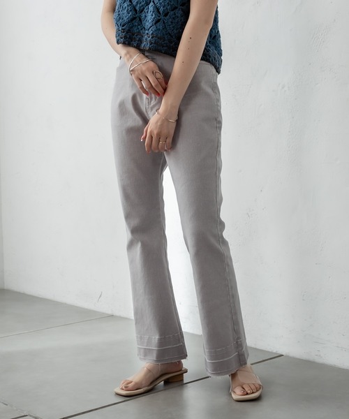 mystic（ミスティック）の「ビューティフレアデニムパンツ（デニムパンツ・レディース・ブラック/ブルー/グレー・1/2）」の18枚目の写真