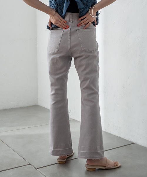 mystic（ミスティック）の「ビューティフレアデニムパンツ（デニムパンツ・レディース・ブラック/ブルー/グレー・1/2）」の17枚目の写真