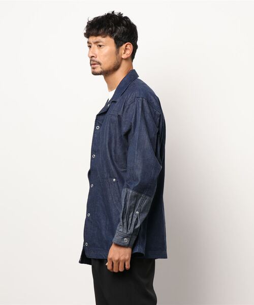 BROOKLYN OVERALL（ブルックリンオーバーオール）の「袖切り替え デニムカバーオール（ブルゾン・メンズ・ネイビー/その他1・MEDIUM/LARGE）」の5枚目の写真