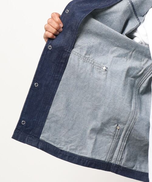 BROOKLYN OVERALL（ブルックリンオーバーオール）の「袖切り替え デニムカバーオール（ブルゾン・メンズ・ネイビー/その他1・MEDIUM/LARGE）」の6枚目の写真