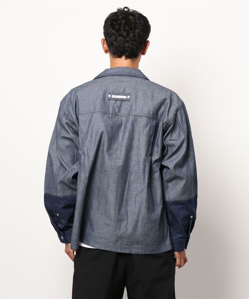 BROOKLYN OVERALL（ブルックリンオーバーオール）の「袖切り替え デニムカバーオール（ブルゾン・メンズ・ネイビー/その他1・MEDIUM/LARGE）」の4枚目の写真