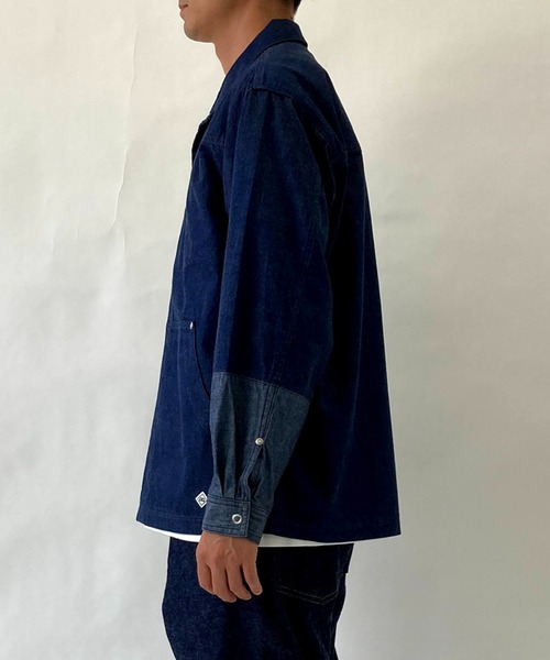 BROOKLYN OVERALL（ブルックリンオーバーオール）の「袖切り替え デニムカバーオール（ブルゾン・メンズ・ネイビー/その他1・MEDIUM/LARGE）」の9枚目の写真