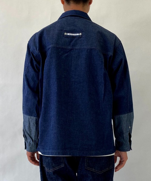 BROOKLYN OVERALL（ブルックリンオーバーオール）の「袖切り替え デニムカバーオール（ブルゾン・メンズ・ネイビー/その他1・MEDIUM/LARGE）」の10枚目の写真