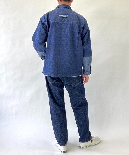 BROOKLYN OVERALL（ブルックリンオーバーオール）の「袖切り替え デニムカバーオール（ブルゾン・メンズ・ネイビー/その他1・MEDIUM/LARGE）」の13枚目の写真