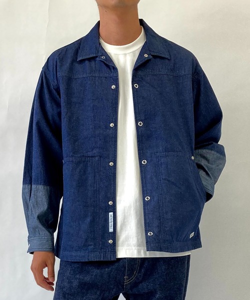 BROOKLYN OVERALL（ブルックリンオーバーオール）の「袖切り替え デニムカバーオール（ブルゾン・メンズ・ネイビー/その他1・MEDIUM/LARGE）」の14枚目の写真