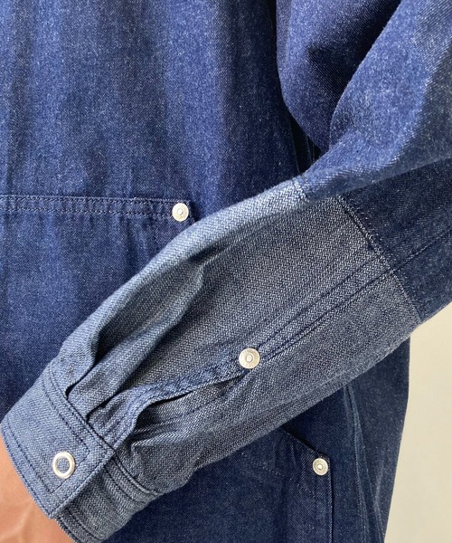 BROOKLYN OVERALL（ブルックリンオーバーオール）の「袖切り替え デニムカバーオール（ブルゾン・メンズ・ネイビー/その他1・MEDIUM/LARGE）」の18枚目の写真