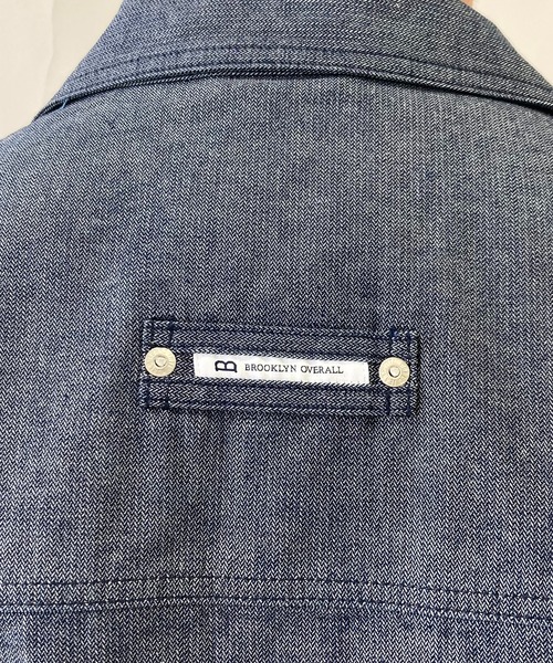 BROOKLYN OVERALL（ブルックリンオーバーオール）の「袖切り替え デニムカバーオール（ブルゾン・メンズ・ネイビー/その他1・MEDIUM/LARGE）」の21枚目の写真