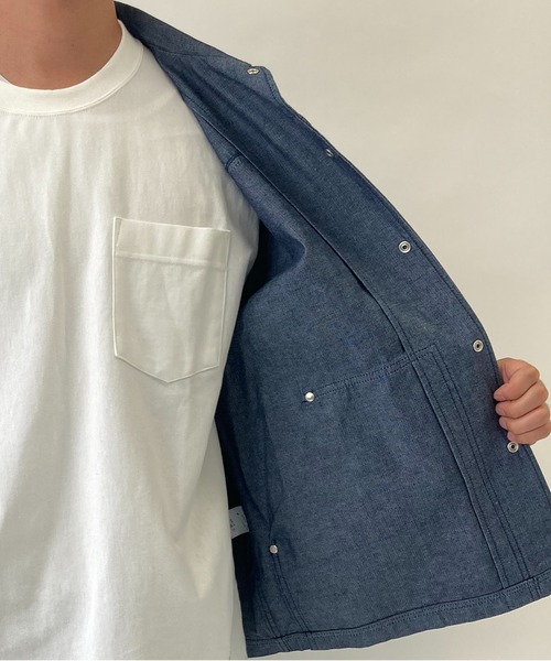 BROOKLYN OVERALL（ブルックリンオーバーオール）の「袖切り替え デニムカバーオール（ブルゾン・メンズ・ネイビー/その他1・MEDIUM/LARGE）」の22枚目の写真