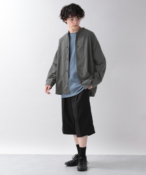 RAGEBLUE(レイジブルー)の「スウェードタッチ/チャイナシャツ/203121(シャツ/ブラウス・メンズ・パープル/ダークグレー・FREE)」の15枚目の写真