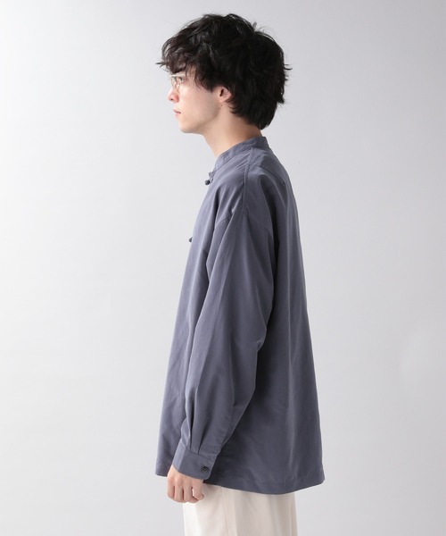 RAGEBLUE(レイジブルー)の「スウェードタッチ/チャイナシャツ/203121(シャツ/ブラウス・メンズ・パープル/ダークグレー・FREE)」の8枚目の写真