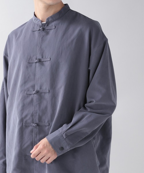 RAGEBLUE(レイジブルー)の「スウェードタッチ/チャイナシャツ/203121(シャツ/ブラウス・メンズ・パープル/ダークグレー・FREE)」の16枚目の写真