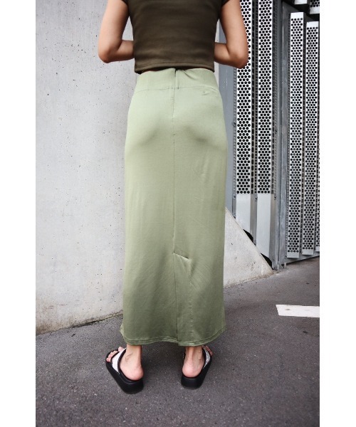 FIG&VIPER（フィグアンドバイパー）の「ウエストデザインロングSK（スカート・レディース・ベージュ/ブラック/カーキ・FREE）」の15枚目の写真