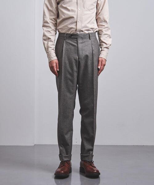 District（ディストリクト）の「＜District (ディストリクト) ＞ ハウンドトゥース 1プリーツ パンツ（スラックス・メンズ・ブラウン・44/46/48/50/42）」の6枚目の写真