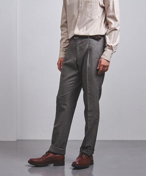 District（ディストリクト）の「＜District (ディストリクト) ＞ ハウンドトゥース 1プリーツ パンツ（スラックス・メンズ・ブラウン・44/46/48/50/42）」の10枚目の写真