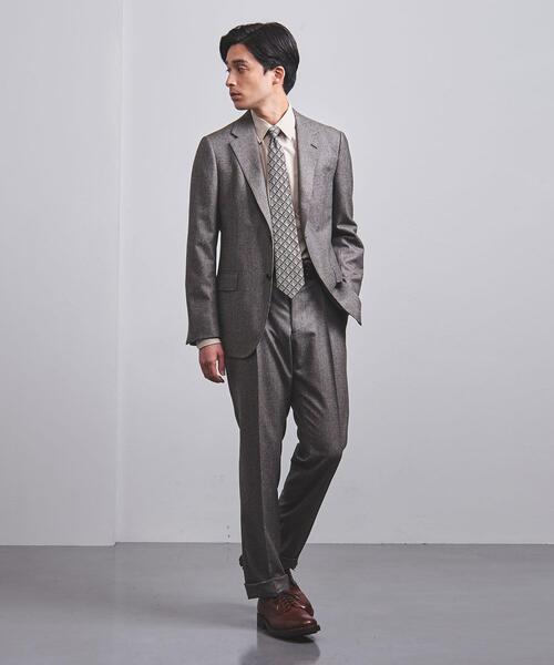 District（ディストリクト）の「＜District (ディストリクト) ＞ ハウンドトゥース 1プリーツ パンツ（スラックス・メンズ・ブラウン・44/46/48/50/42）」の3枚目の写真