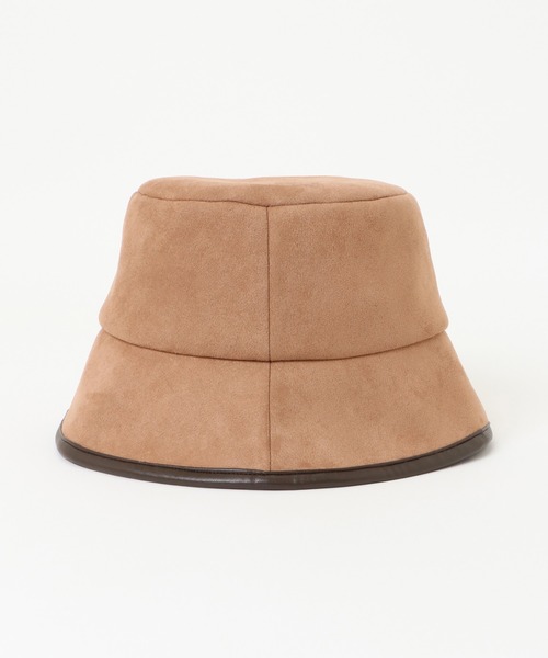 ikka（イッカ）の「スエードパイピングバケットハット（ハット・レディース・ブラック/ベージュ/ピンク・FREE）」の8枚目の写真
