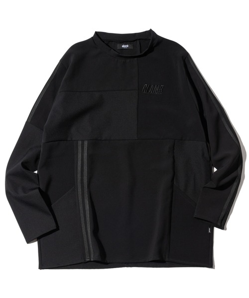 glamb(グラム)の「Patchwork Pullover Jersey / パッチワークプルオーバージャージ(ジャージ・メンズ・ネイビー/ブラック・S/M/L)」の6枚目の写真