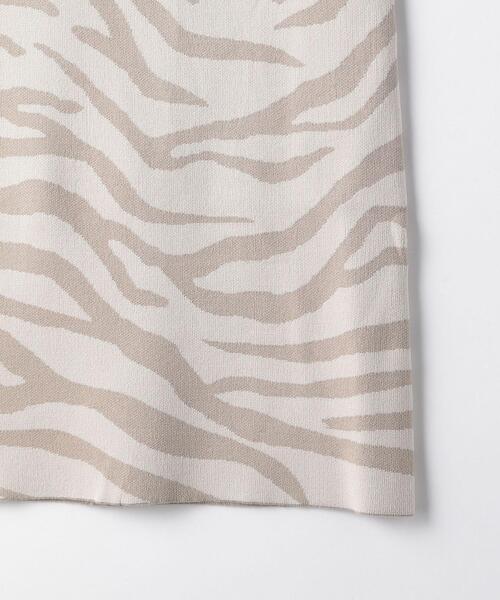 EMMEL REFINES（エメルリファインズ）の「＜EMMEL REFINES（エメル リファインズ）＞EM ゼブラジャカード ニットスカート（スカート・レディース・ブラック/ベージュ・M/S）」の11枚目の写真