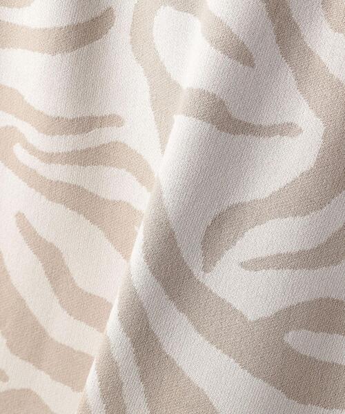 EMMEL REFINES（エメルリファインズ）の「＜EMMEL REFINES（エメル リファインズ）＞EM ゼブラジャカード ニットスカート（スカート・レディース・ブラック/ベージュ・M/S）」の10枚目の写真