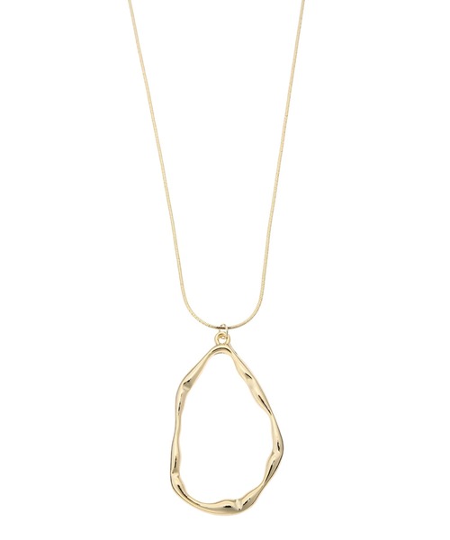 HALUHIROINE（ハルヒロイン）の「【Select】変形メタルロングネックレス（ネックレス・レディース・ゴールド・FREE）」の8枚目の写真