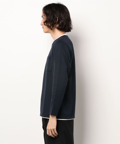 SPENDY'S Store（スペンディーズストア）の「フェイクレイヤードスウェット（スウェット・メンズ・グレー/ネイビー/カーキ・M/LL/L）」の4枚目の写真