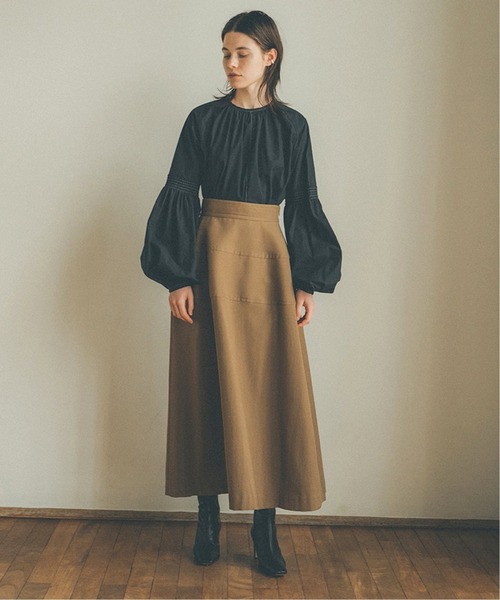 クラネ SHIRRING PUFF SLEEVE ブラウス【手洗い可】 SLOBE IENA（スローブイエナ）の「【CLANE/クラネ】SHIRRING PUFF