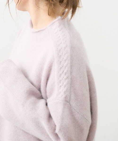 PUAL CE CIN（ピュアルセシン）の「ホワイトヤク プルオーバー（ニット/セーター・レディース・アイボリー/ベージュ/ミント/ピンク/ライトピンク・FREE）」の5枚目の写真