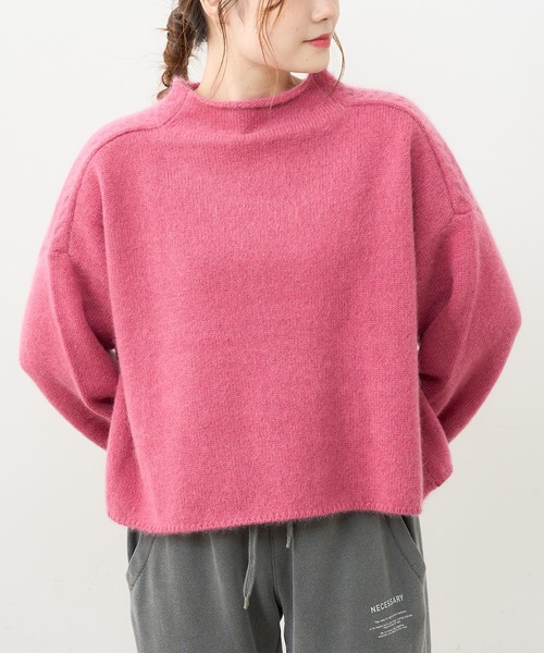 PUAL CE CIN（ピュアルセシン）の「ホワイトヤク プルオーバー（ニット/セーター・レディース・アイボリー/ベージュ/ミント/ピンク/ライトピンク・FREE）」の8枚目の写真