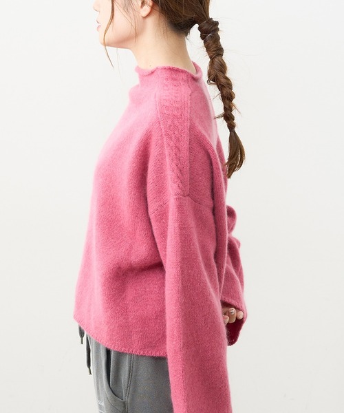 PUAL CE CIN（ピュアルセシン）の「ホワイトヤク プルオーバー（ニット/セーター・レディース・アイボリー/ベージュ/ミント/ピンク/ライトピンク・FREE）」の9枚目の写真