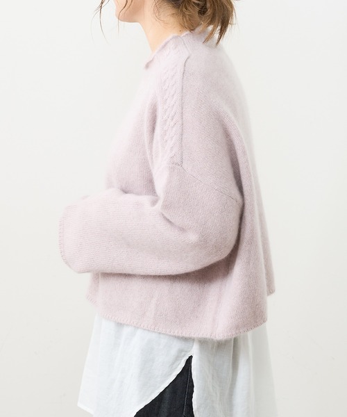 PUAL CE CIN（ピュアルセシン）の「ホワイトヤク プルオーバー（ニット/セーター・レディース・アイボリー/ベージュ/ミント/ピンク/ライトピンク・FREE）」の15枚目の写真