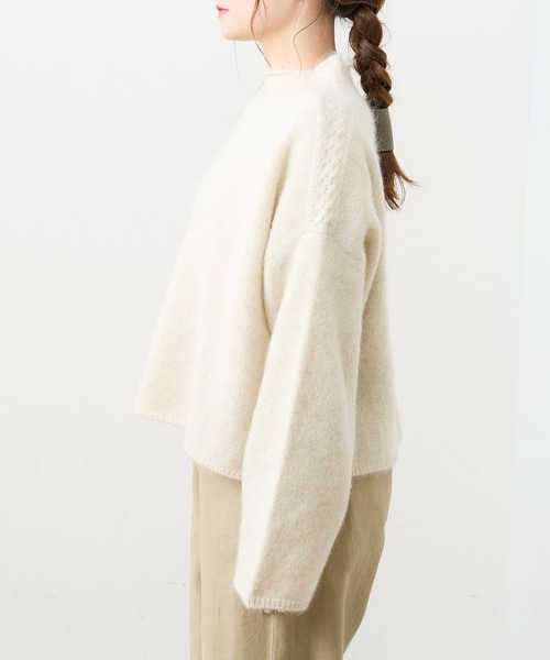 PUAL CE CIN（ピュアルセシン）の「ホワイトヤク プルオーバー（ニット/セーター・レディース・アイボリー/ベージュ/ミント/ピンク/ライトピンク・FREE）」の20枚目の写真