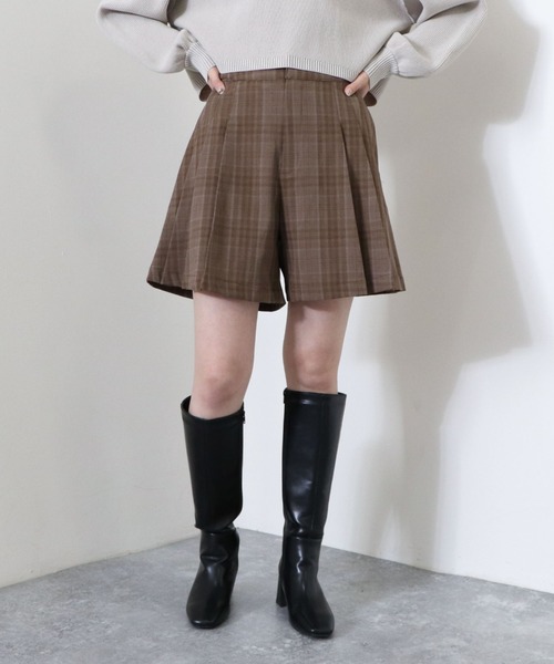 archives(アルシーヴ)の「【setupにも】チェックショートパンツ(その他パンツ・レディース・グレー/ブラック/ブラウン・MEDIUM)」の3枚目の写真