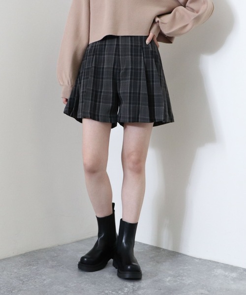 archives(アルシーヴ)の「【setupにも】チェックショートパンツ(その他パンツ・レディース・グレー/ブラック/ブラウン・MEDIUM)」の2枚目の写真