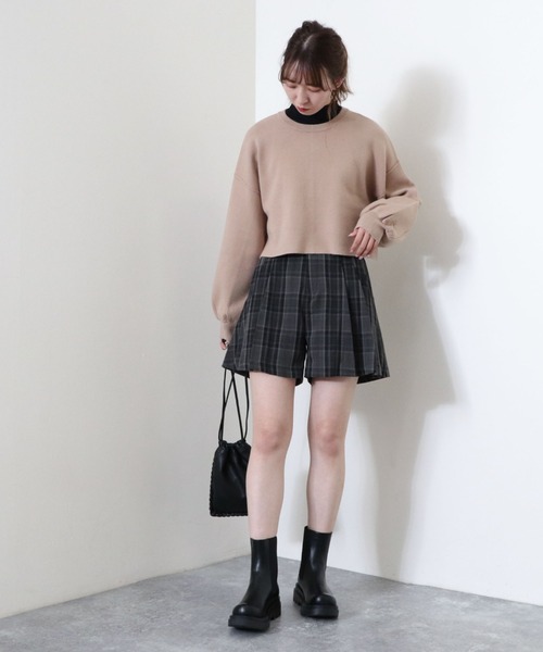 archives(アルシーヴ)の「【setupにも】チェックショートパンツ(その他パンツ・レディース・グレー/ブラック/ブラウン・MEDIUM)」の9枚目の写真