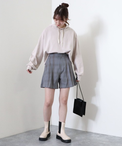 archives(アルシーヴ)の「【setupにも】チェックショートパンツ(その他パンツ・レディース・グレー/ブラック/ブラウン・MEDIUM)」の11枚目の写真