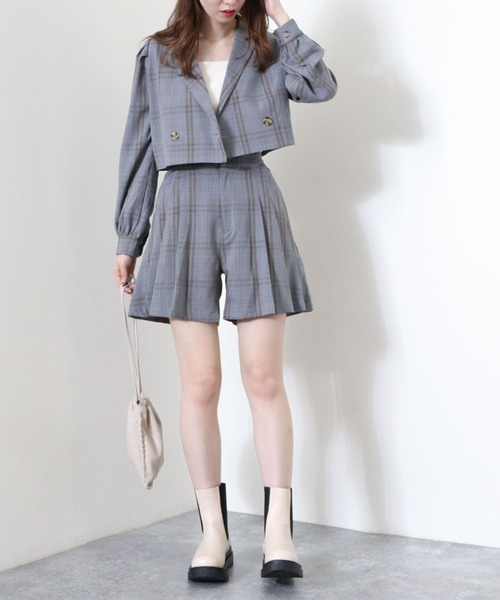 archives(アルシーヴ)の「【setupにも】チェックショートパンツ(その他パンツ・レディース・グレー/ブラック/ブラウン・MEDIUM)」の12枚目の写真