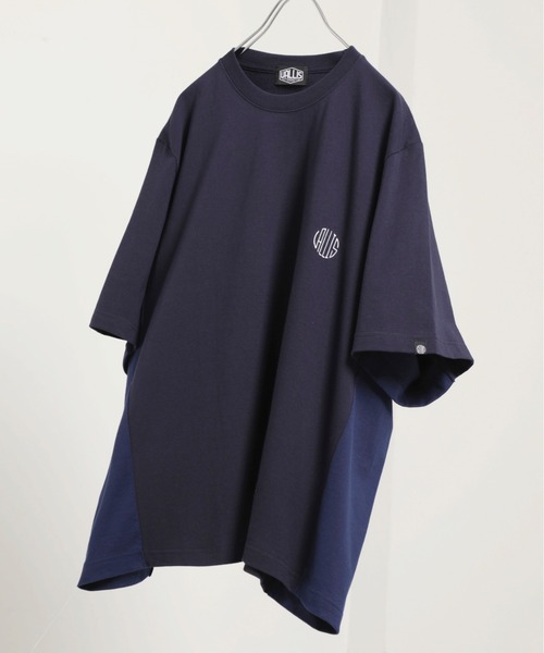 VALLIS by FACTOTUM(ヴァリスバイファクトタム)の「【VALLIS by FACTOTUM】別注サイドカットリメイクビッグTee(Tシャツ/カットソー・メンズ・ネイビー・SMALL)」の1枚目の写真