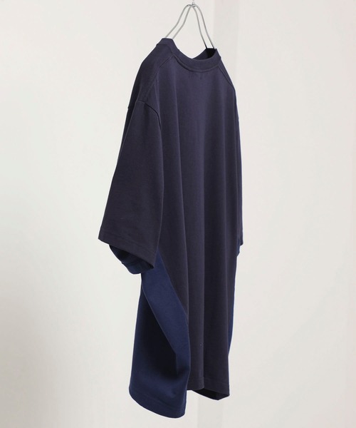 VALLIS by FACTOTUM(ヴァリスバイファクトタム)の「【VALLIS by FACTOTUM】別注サイドカットリメイクビッグTee(Tシャツ/カットソー・メンズ・ネイビー・SMALL)」の9枚目の写真
