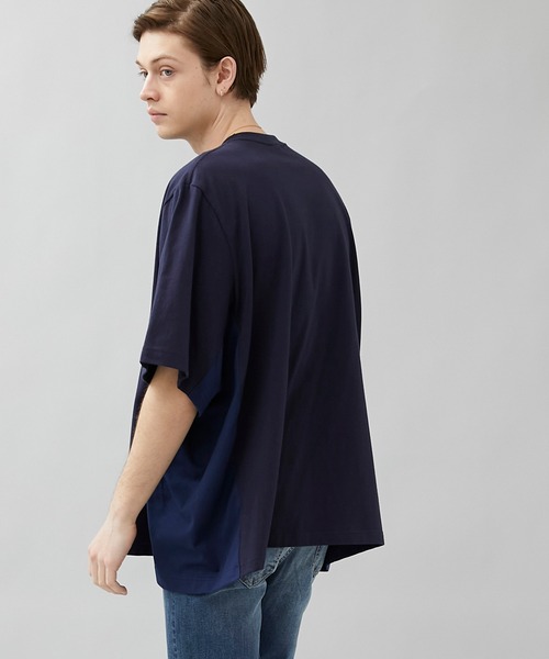 VALLIS by FACTOTUM(ヴァリスバイファクトタム)の「【VALLIS by FACTOTUM】別注サイドカットリメイクビッグTee(Tシャツ/カットソー・メンズ・ネイビー・SMALL)」の3枚目の写真