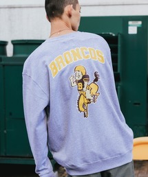 ROOPTOKYO | ROOPTOKYOオリジナル NFL BRONCOS Sweat クルーネック スウェット ワンポイント バックプリント アーチロゴ カレッジロゴ(スウェット)