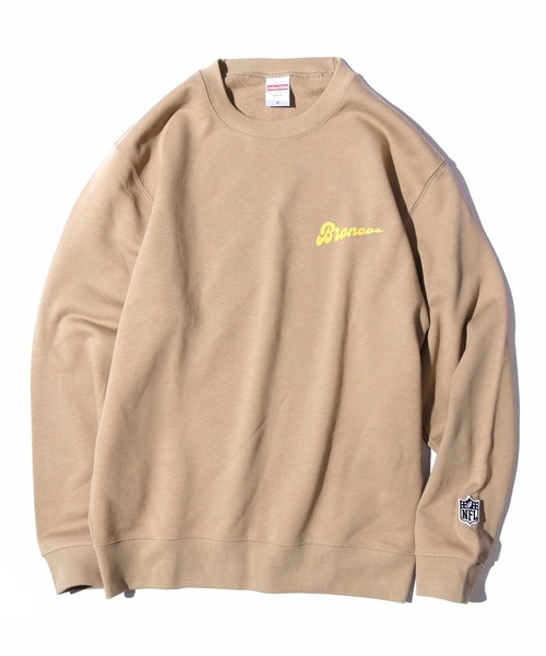 ROOPTOKYO（ループトウキョウ）の「ROOPTOKYOオリジナル NFL BRONCOS Sweat クルーネック カレッジロゴ ユニセックス ビッグシルエット デンバー・ブロンコス（スウェット・メンズ・グレー/ブラウン/サンドベージュ・M/L/XL）」の17枚目の写真