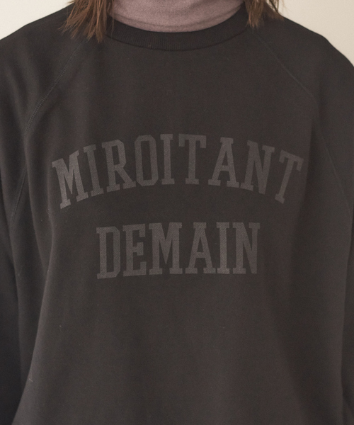 abahouse mavie（アバハウスマヴィ）の「ロゴ裏毛スウェット（スウェット・レディース・アイボリー/ブラック/ブラウン/グリーン/オフホワイト・フリー）」の8枚目の写真